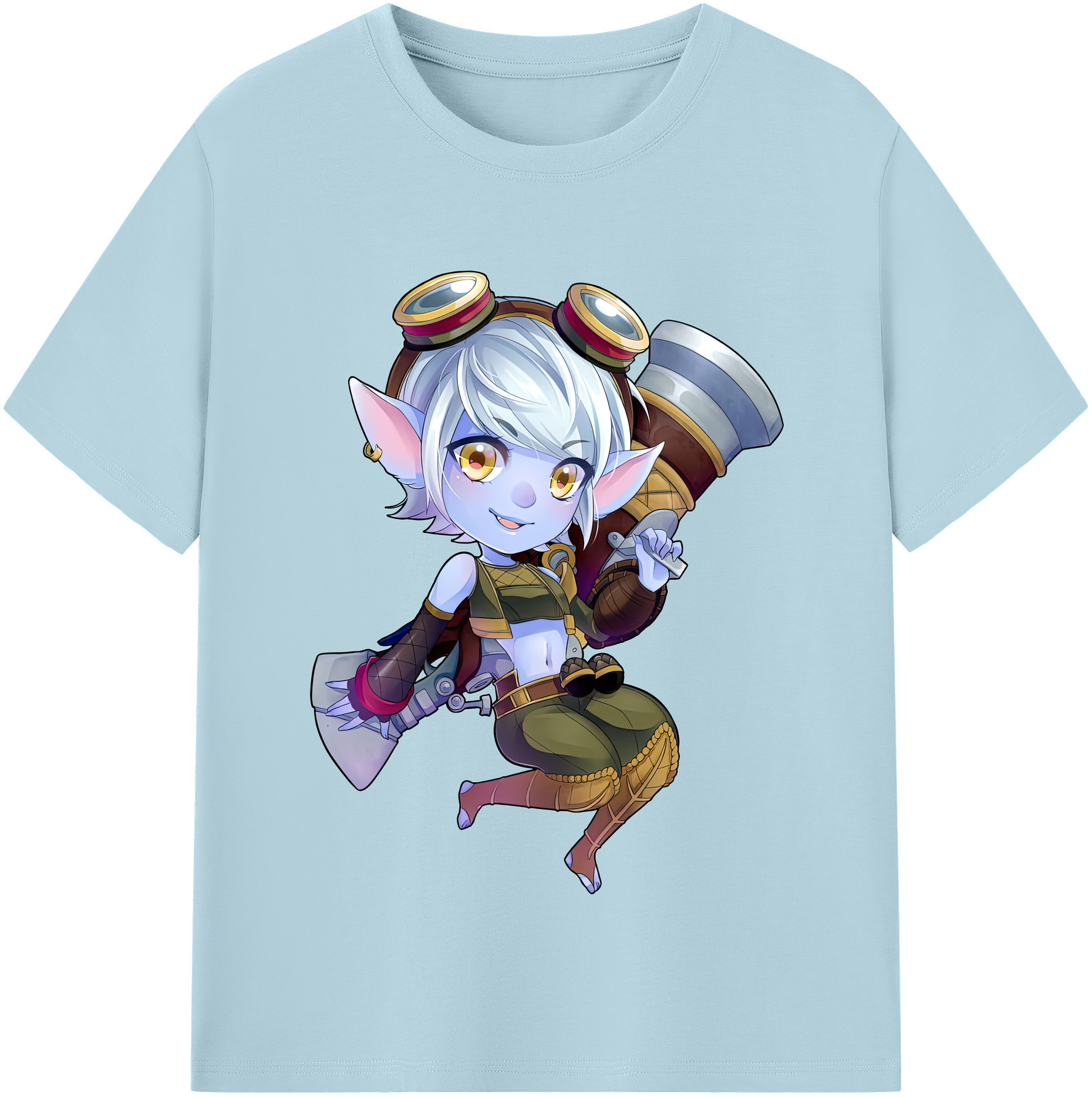 リーグ・オブ・レジェンド League of Legends LOL 綿100％半袖Tシャツ（フロントプリント）